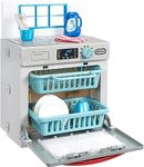 Little Tikes First Dishwasher - Realistic Pretend Play Appliance for Kids - Interactive Toy with 14 Kitchen Accessories For Kids Ages 2+ , Small, Grey