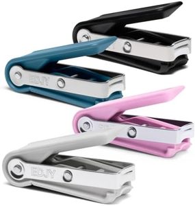 EDJY Fingernail Cutter Nail Cutter Stainless Steel - Mixed Color (4-Pack)