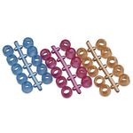 LeMieux Easy Stud Plugz for Horseshoe - Pink - Rubber - Reusable - One Size - Pack of 6