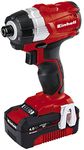 Einhell Power X-Change 180Nm Cordless Impact Driver With Battery And Charger - Brushless Motor, 18V, 2900 RPM, 1/4" Hex Bit Mount, LED Light - TP-CI 18 Li Battery Powered Impact Drill Set