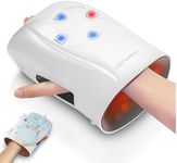 Snailax Hand Massager with Heat, Vibration, Wireless Hand Massager for Finger, Mother's Day Gifts for women,Birthday Gifts(White)