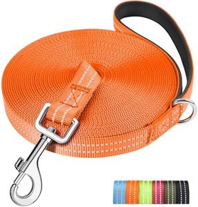 X XBEN Robuste & Leichte Schleppleine für Hunde, 3M 5M 10M 15M 20M 25M 30M 50M Schleppleine mit Handschlaufe, Lange Hundeleine mit Metallhaken, Reflektierend Laufleine für Kleine Mittlere Große Hunde