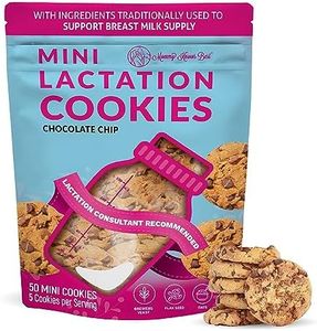 Lactation Cookies Breastfeeding Supplement - Chocolate Chip - Support Mothers Breast Milk Supply Increase - with Brewers Yeast Powder, Oat Flour, and Flax for Lactation - Fenugreek Free - 1.25 LBS