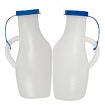 Carent Portable And Safe Medical Grade Plastic Urine Pot For Male(Pack Of 2) - Multicolor