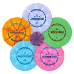 Dynamic Discs Five Disc Prime Burst Disc Golf Starter Set | Trespass Distance Driver | Maverick Fairway Driver | Escape Fairway Driver | Truth Midrange Disc | Judge Disc Golf Putter | Colors will Vary