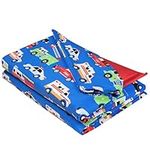 Wildkin Kids Nap Mat Cover for Boys & Girls, Sewn-in Flap Design Rest Mat Cover, Perfect for Preschool and Daycare, Fits Our Vinyl Nap Mat up to 1.5 Inches Including Basic Sleep Mat (Heroes)