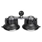 FANAUE Universal Car Phone Mount - Heavy-Duty Sticky Gel Suction Cup with 25mm Ball, 1" RAM-Compatible Windshield/Dashboard Phone Holder for Cars, Trucks & SUVs - Secure Anti-Slip Auto Accessories