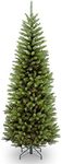 National Tree Company Artificial Slim Christmas Tree, Green, Kingswood Fir, Includes Stand, 6 Feet