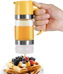 Sufeasdf Glass Honey Dispenser Pot - 9 OZ No-Drip Honey Jar with Handle - Ideal Coffee & Tea Syrup Dispenser - Perfect for Mess-Free Pouring of Honey and Syrup