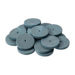 #ADDLER DENTAL LAB POLISHING BLUE RUBBER WHEELS FOR DENTAL EQUIPMENT TOOLS JEWELRY. SET OF 50