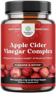 Cleansing Apple Cider Vinegar Capsules - ACV Deep Cleanse and Detox Pills for Gut and Digestive Health with Slimming Cayenne - Extra Strength ACV Capsules for Hunger Gut Cleanse and Full Body Detox