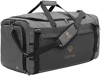 Eackrola Gym Bags for Men with Shoe Compartment Sports Duffel bag with Wet Pocket for women 65L, Gray, 85L, Gym Bag