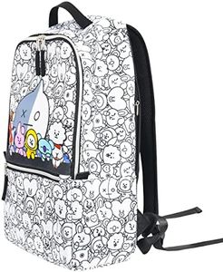 Concept One BT21 LINE FRIENDS 12 Inch Sleeve Laptop Backpack, Padded Computer School Bag, Multi, One Size, Multi, One Size, Bt21 Line Friends 12 Inch Sleeve Laptop Backpack, Padded Computer School Bag