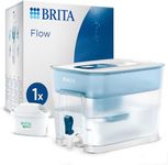 BRITA Flow XXL Water Filter Tank (8.2L) incl. 1x MAXTRA PRO Pure Performance cartridge - fridge-fitting dispenser for families and offices - (Blue 2)
