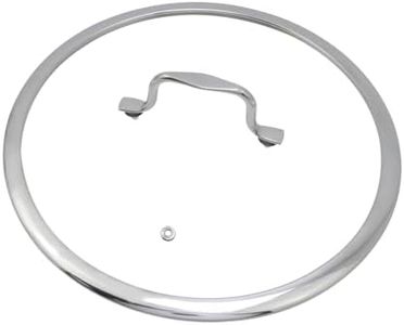 HEVSTIL 12 Inch Tempered Glass Lid Pan Lid for Frying Pan Glass Lid with Stainless Steel Handle Pan Lid Glass Vented Skillet Cover for Frying Pan Lodge Cast Iron Skillet