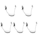 LUOZZY 5pcs Hard Hat Chin Strap Adjustable Helmet Chin Strap Universal Helmet Chin Strap Hard Hat Accessories, White