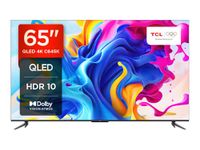 TCL 65C645K 65" QLED 4K Ultra HD HDR Android Smart TV (Google Assistant, Freeview Play, Dolby Atmos, Dolby Vision, HDR10+, 120Hz Game Accelerator, Motion Clarity) (65")