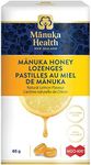 Manuka Health Natural Honey Sore Throat Soothing Lozenges | Cough Cold and Flu Remedy Drops for Adults | Made with Raw MGO 400+ Honey | Infused with Vitamin C Lemon Flavor