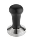 Motta 8100/B Stainless Steel Coffee Tamper with Black Wooden Handle, 58 mm