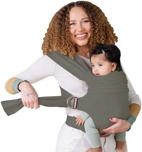 Lalabu Simple Baby Wrap | Forget The Complex Baby Sling Wrap, Grab a Simple No-Tie, Comfortable & Easy-to-Use Lalabu Baby Wearing Wrap | Infant Baby Carrier Wrap for 3 Months - 2 Years (Fern)