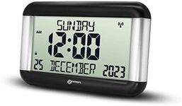 Day Clock - The Easy-to-read & Self-setting Geemarc Viso8 - Ideal for People Living with Dementia or Alzheimer's - Battery Operated - No Backlight - UK Version