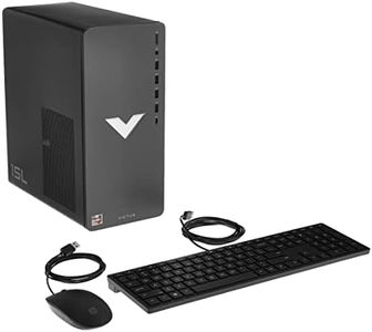 HP Victus 15L Gaming Desktop Computer Bundle PC, AMD Ryzen 7 Processor, AMD Radeon Graphics, 16 GB SDRAM, 512 GB SSD, Windows 11 Home OS, Wi-Fi 6 and Bluetooth (TG02-0130, 2022)