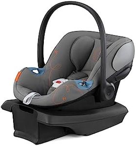 Cybex Aton G Infant Car Seat with Linear Side-Impact Protection, 11-Position Adjustable Headrest, in-Shell Ventilation, Easy-in Buckle and Secure Safelock Base, Lava Grey with Sensor Safe