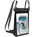 Large Capacity Floating Waterproof Phone Pouch, IPX8 Water Proof Phone Case, Underwater Phone Dry Bag, Compatible with iPhone 15/14/13 Pro Max, Samsung Huawei Up to 9'' for Boating Swimming Kayaking