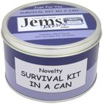 Dad To Be Survival Kit In A Can. Humorous Novelty Fun Gift - New Parent/Daddy/Father. New Baby Present & Card All In One. Customise Your Can Colour. Purple/Lilac