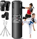 YORWHIN Punching Bag for Kids, 2.7FT Hanging Boxing Bag with Boxing Gloves, Kids Boxing Set Kickboxing Bag for Youth Boxing Karate Muay Thai Kick Taekwondo Training