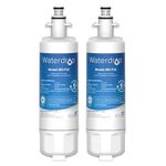 2X Waterdrop 257760 Fridge Water Filter, Compatible with Panasonic CNRAH-257760, 125950, NR-B53V1, NR-B53V1-WB/X1D, NR-BG53V2, NR-BG53VW2, NR-B53V2-XE, NR-B54X1-WB/E; EcoAqua EFF-6032B; AH-PCN