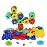 IIROMECI Gears Toys for Kids, STEM Educational Construction Toys for Toddlers, Creative Building Blocks Toy Set for Boys Girls, Gift for Children Ages 3+