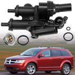 LEVANLIIGHT | Thermostat Housing Assembly | Compatible with Dod ge Avenger Caliber Journey Jeep Compass Patriot Chrysler 200 Sebring 2.0L 2.4L | Replace# 68003582AB 902319 902-319