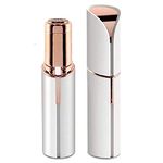 TRANGL HUB Skincare Facial Hair Removal Machine for Women - Hypoallergenic Lipstick Shaped Hair Remover for Face, Upper Lip, Chin, Eyebrow - (White)