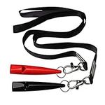 kuou 2 Pcs Professional Dog Whistle 210.5, Plastic Dog Training Whistles with Lanyard, High Pitch Dog Whistles for Recall Bark Control