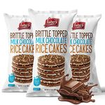 Lieber's Thin Brittle Topped Chocolate Rice Cakes, 105g (Pack of 3) | Kosher Certified, Gluten Free Snack