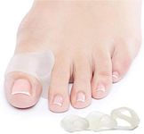 NatraCure Gel Toe Separators (w/Loop) Variety 6 Pack - (Size: 2 Small, 2 Medium, 2 Large) - Toe Spacers