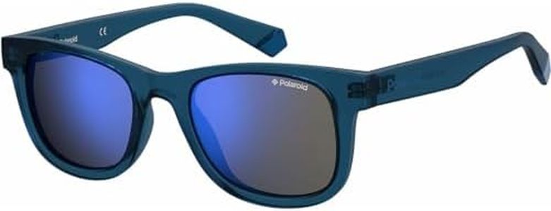 POLAROID KIDS Unisex PLD 8009/N/NEW sunglasses, BLUE, 44