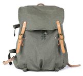 Gootium Military Backpack - Vintage Canvas Rucksack Travel Dayack