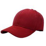 Falari Men's Acrylic Baseball Cap (Pack Of 1) (63-G001-28-Burgundy_Burgundy_Free Size)