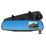 Ruspela Car Mirror Dash Cam 4. 3in Screen Front and Rear Dashcam with Motion Detection Loop Recording Rear View Mirror 1080P Backup Camera