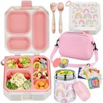 wiwens Bento Lunch Box for Kids wit