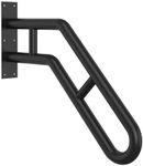 Handrail for Outdoor Grab Bar Frossvt Wall Mount Handrail, 25.8" Outdoor Handrail for Garage, Porch, Garden 1 to 3 Steps Stairs (Black)