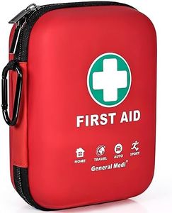 First Aid Kit - 170 Pieces Hard Case and Lightweight - Includes Instant Cold Pack,Emergency Blanket for Travel, Home, Office, Vehicle