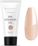 Makartt Poly Nail Gel 50ML Nude Nature Puce Nail Extension Gel Builder Nail Gel Trendy Nail Art Design Nail Extension Gel Salon Nail Easy DIY