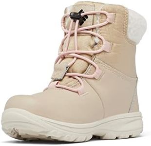 Columbia Unisex-Child Moritza Boot Hiking, Ancient Fossil/Dusty Pink, 13 Little Kid