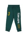 U.S. POLO ASSN. Boy's Regular Casual Pants (UKTRKON0005ES_DK Green_8 9 Years)