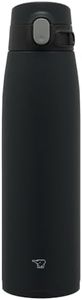 Zojirushi Vaccum Insulated One-Touch Stainless Steel Mug, Seamless, Easy-to-Clean, Resists Odor and Stain, BPA-Free (950 ml, Black)