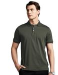 Symbol Premium Men's Super Soft Classic Polo T-Shirt: Regular Fit (SYP-A22-PL-01_Battle Green_XL)