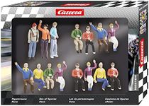 Carrera Race Spectators - Set of 15 Detailed Fans - 1:32 Scale Figures - Realistic Scenery Accessory for Slot Car Track Sets